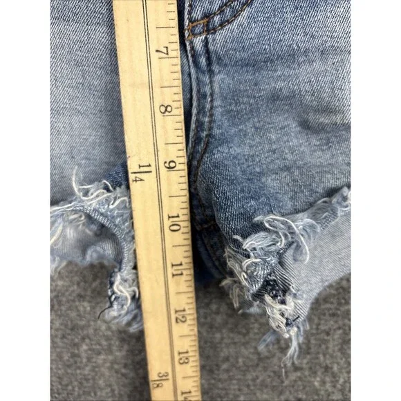 Kut from the Kloth Jane Shorts Womens Size 4 Blue High Rise Cut Off Distressed - Picture 7 of 10
